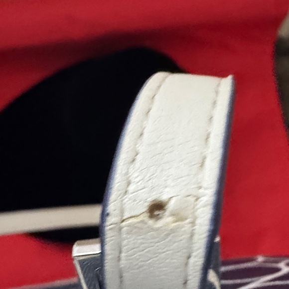 Nine West Navy and White Circle Pattern Tote - Picture 11 of 12